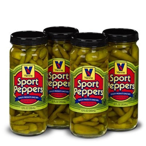 Vienna Sport Peppers, 12 Oz, For Chicago Dogs 4 Pack