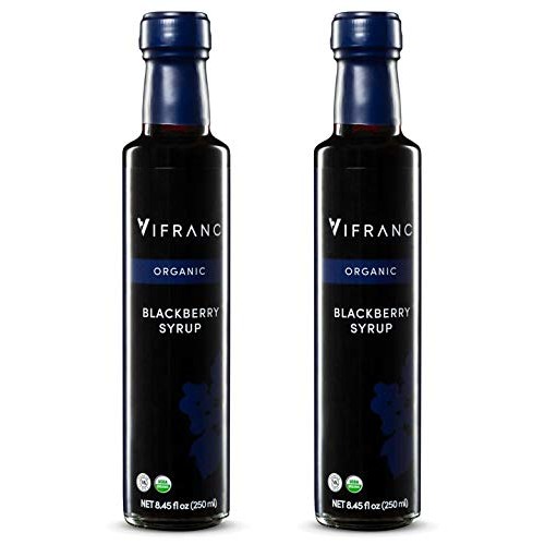 Vifranc Organic Fruit Syrup, Blackberry, 250 Ml Pack Of 2