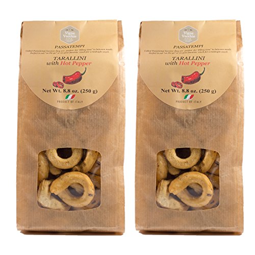 Vigne Vecchie Tarallini With Hot Pepper 8.8 Oz. 2 Pack