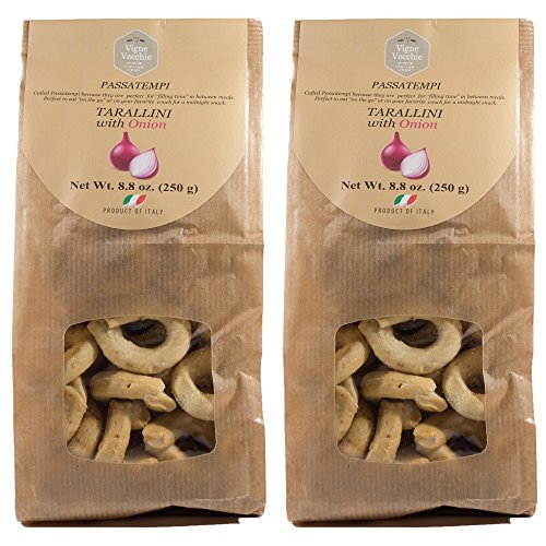 Vigne Vecchie Tarallini With Onion 8.8 Oz. 2 Pack, Fresh Baked