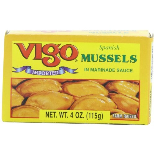 Vigo Mussels In Marinade Sauce, 4-Ounce Cans Pack Of 10
