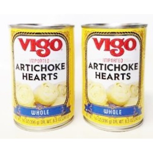 Vigo Whole Artichoke Hearts 14 Oz. Pack Of 2
