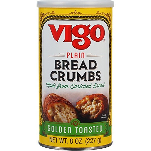 Vigo Golden Toasted Plain Bread Crumbs, 8 Ounce Pack Of 12