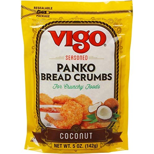 Vigo Coconut Seasoned Panko, 5 Ounce Pack Of 6