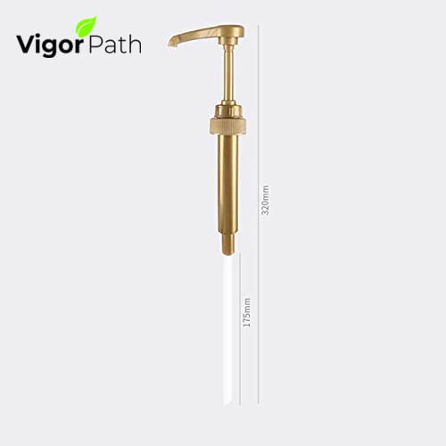 Gold Coffee Syrup Pumps Fits Torani, DaVinci, Starbucks, Top Cr...