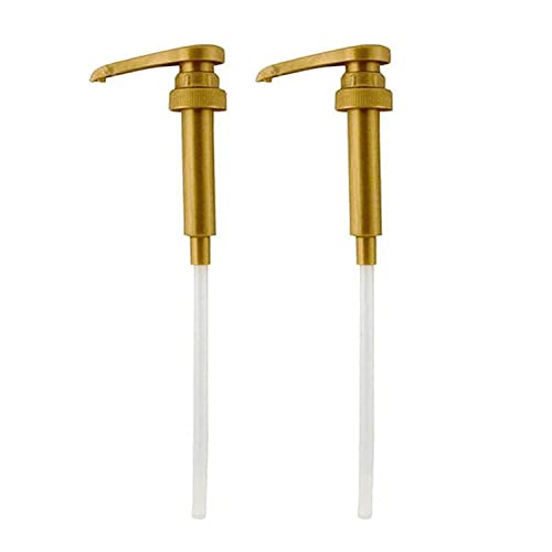 Gold Coffee Syrup Pumps Fits Torani, DaVinci, Starbucks, Top Cr...