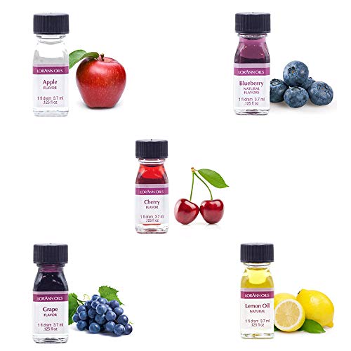 Lorann Oils Super Strength Apple, Blueberry, Cherry, Grape And