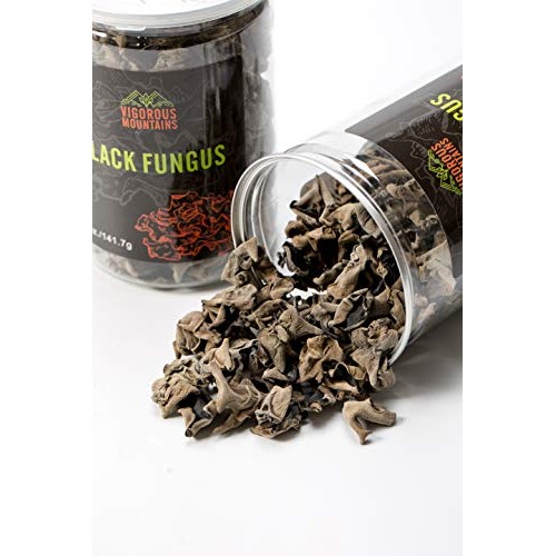 Vigorous Mountains Dried Black Fungus Woodear Mushrooms 5 Ounce