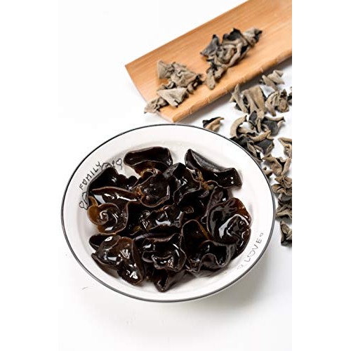 Vigorous Mountains Dried Black Fungus Woodear Mushrooms 5 Ounce
