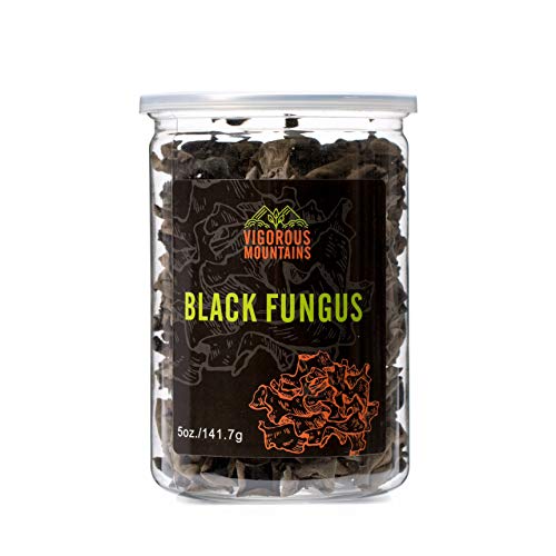 Vigorous Mountains Dried Black Fungus Woodear Mushrooms 5 Ounce