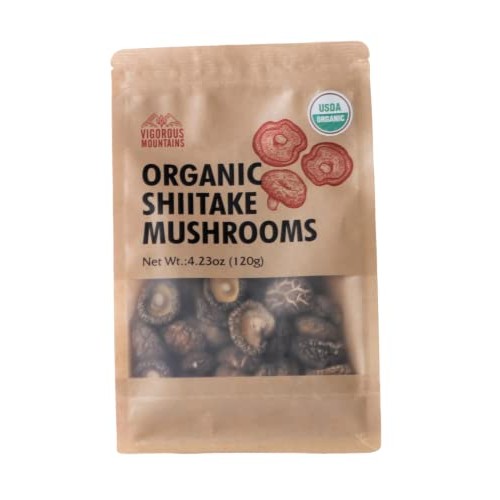VIGOROUS MOUNTAINS USDA Organic Dried Shiitake Mushrooms 4.23oz...