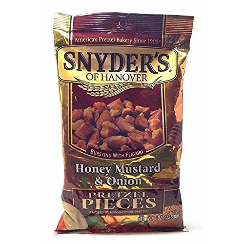 Snyders Of Hanover Honey Mustard &Amp; Onion Pretzel Pieces 8 Oz
