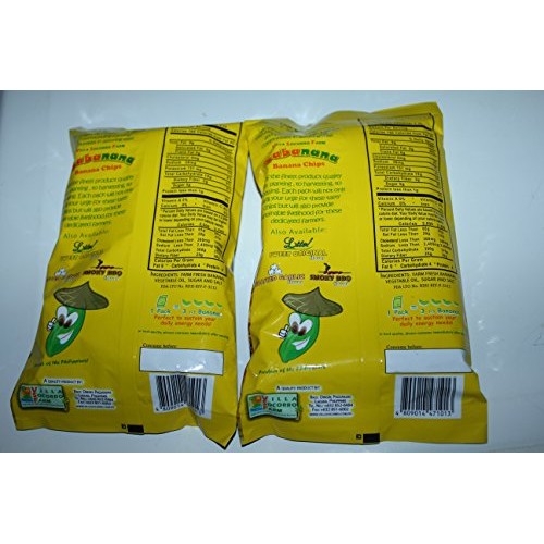 Sabanana Chips Or Banana Chips Sweet Original Flavor Pack Of Two