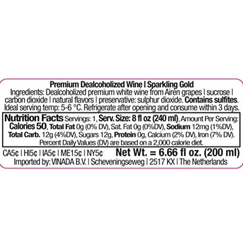 Vinada - Sparkling Gold &Amp; Rosé Mini Variety Pack - Zero Alcohol