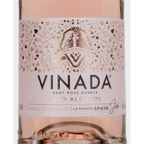 Vinada - Sparkling Rosé Mini - Zero Alcohol Wine - 200 Ml 24 Gl