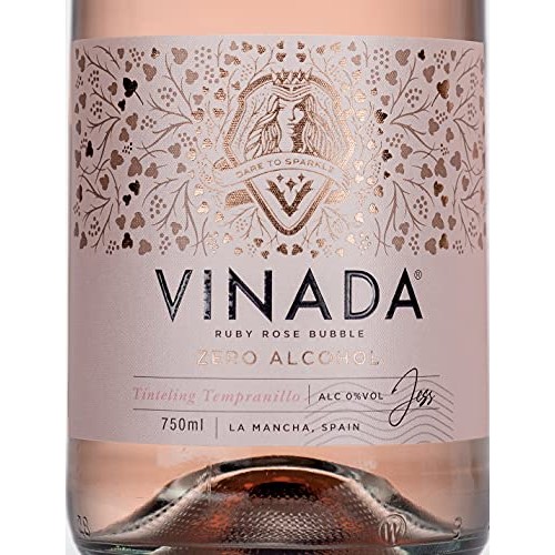 Vinada - Sparkling Rosé - Zero Alcohol Wine - 750 Ml 6 Glass Bo