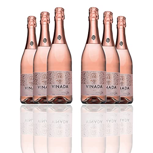 Vinada - Sparkling Rosé - Zero Alcohol Wine - 750 Ml 6 Glass Bo