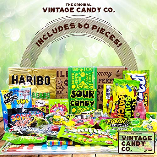 Vintage Candy Co. Sour Candy Assortment Gift Box - Best Candy Va