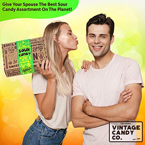 Vintage Candy Co. Sour Candy Assortment Gift Box - Best Candy Va