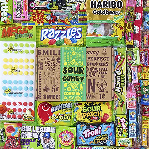 Vintage Candy Co. Sour Candy Assortment Gift Box - Best Candy Va