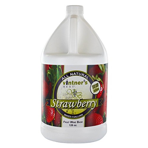 Home Brew Ohio Vintners Best Fruit Wine Base, Strawberry, 128 Oz.