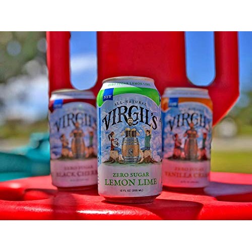 Virgil’S, Zero Sugar Black Cherry, Great Tasting Zero Calorie Ke