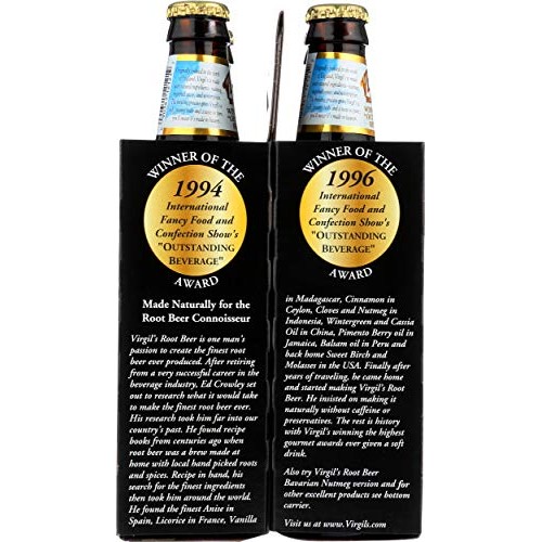 Virgils Soda Root Beer 12 Oz Bottle -- 4 Pack