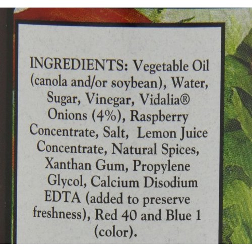 Virginia Brand Vidalia Onion Raspberry Vinegarette , 12 Ounce Bo