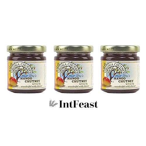 Virginia Chutney Company, Chutney Mango Pack Of 3, 4.4 Ounce