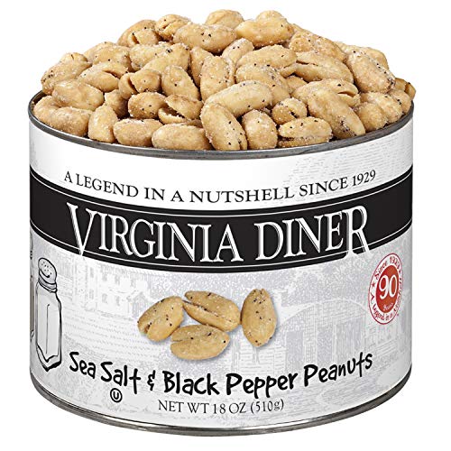 Virginia Diner Sea Salt And Pepper Virginia Peanuts, 18 Ounce