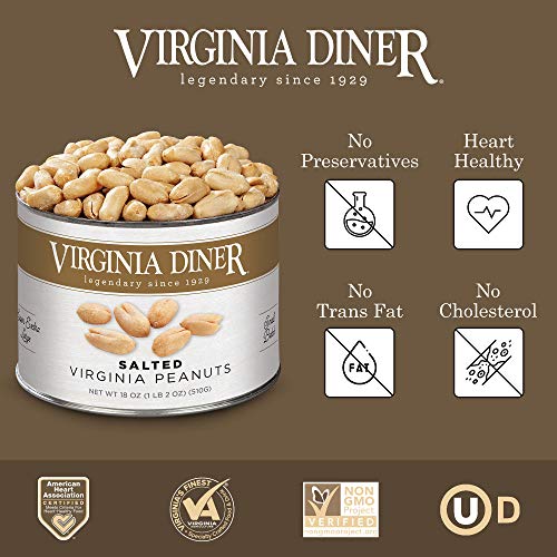 Virginia Diner - Gourmet Natural Extra Large Salted Virginia Pea