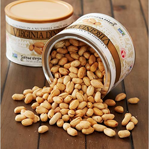 Virginia Diner Gourmet Salted Virginia Peanuts, 36 Ounce Tin