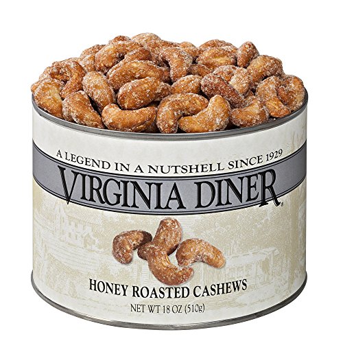 Virginia Diner Honey Roasted Cashews, 18 Ounce