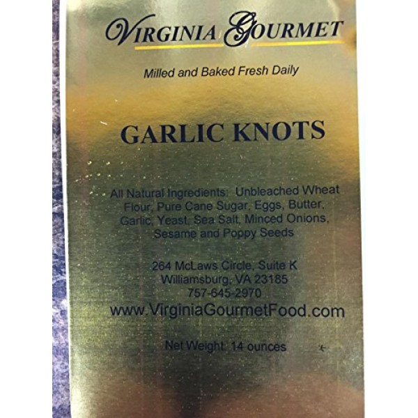 Garlic Knot Buns-4 Six Packs-Freshly Baked All Natural Contains