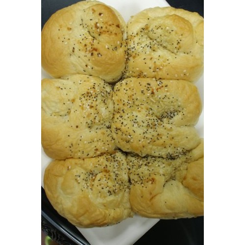 Garlic Knot Buns-4 Six Packs-Freshly Baked All Natural Contains