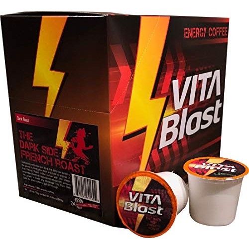 Vita Blast Dark Side French Roast Single Serve Coffee Cups Vitam