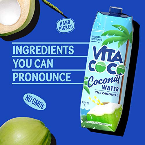 Vita Coco Coconut Water, Pure - Naturally Hydrating Electrolyte