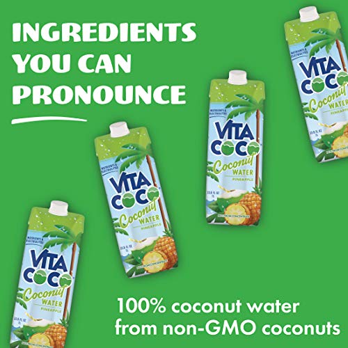 Vita Coco Coconut Water, Pineapple - Naturally Hydrating Electro