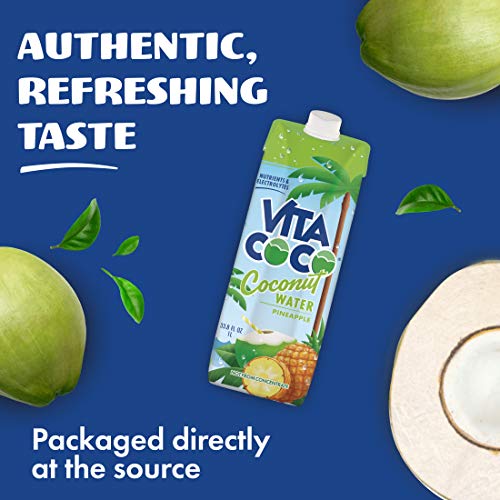 Vita Coco Coconut Water, Pineapple - Naturally Hydrating Electro