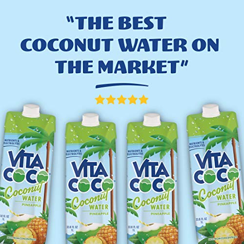 Vita Coco Coconut Water, Pineapple - Naturally Hydrating Electro
