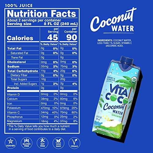 Vita Coco Coconut Water, Pure Organic | Refreshing Coconut Taste