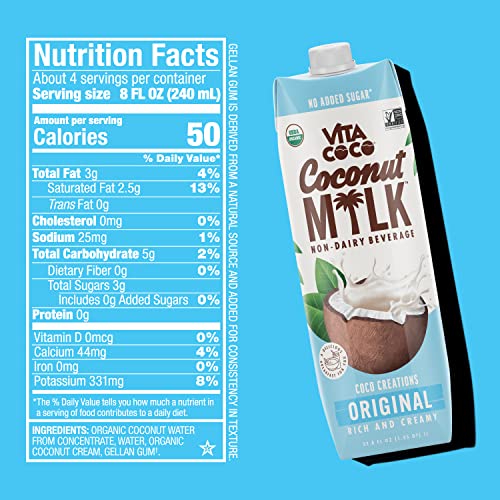 Vita Coco Original Coconut Milk | Dairy Free | Plant Based | 33. Vita Coco Original Coconut Milk | Dairy Free | Plant Based | 33.