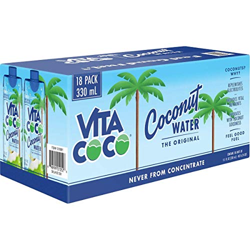 Vita Coco Coconut Water, Original, 11.1 Fluid Ounce 18 Count