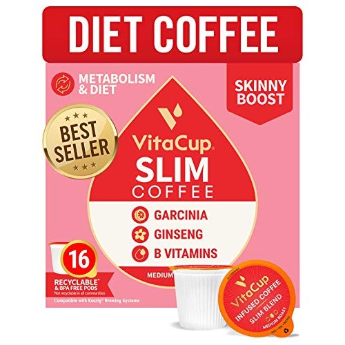 Slim Coffee Pods By Vitacup For Skinny Diet &Amp; Metabolism With Ga