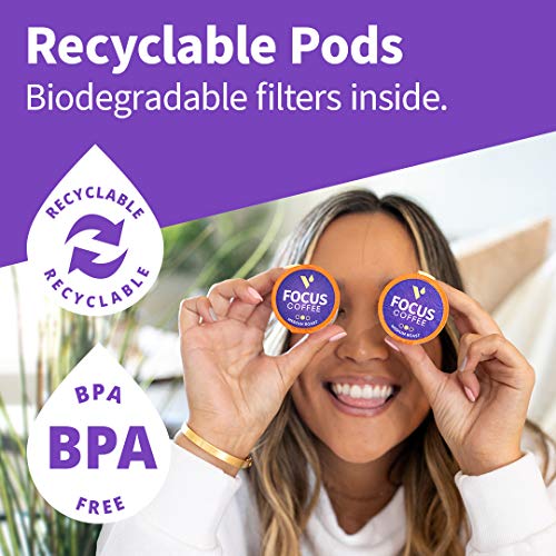 Vitacup Focus Mushroom Coffee Pods 16Ct W/ Lions Mane &Amp; Chaga