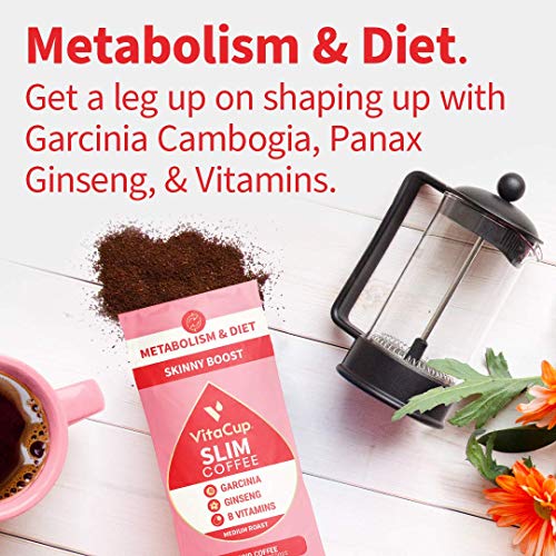 Vitacup Genius &Amp; Slim Ground Coffee Bundle 2 Pack Vitamin Infu