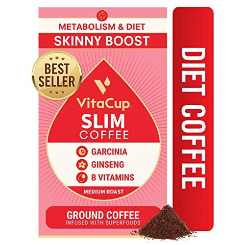 Vitacup Genius &Amp; Slim Ground Coffee Bundle 2 Pack Vitamin Infu