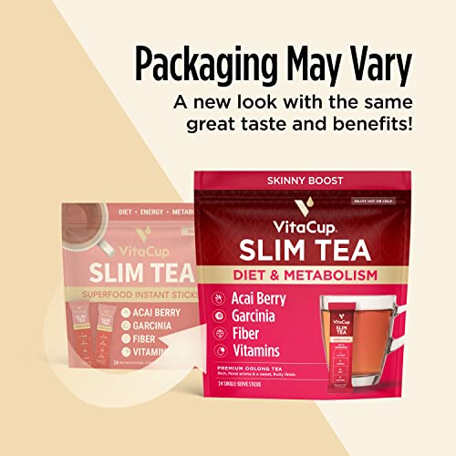 VitaCup Slim Instant Tea Packets For Diet Support, Oolong tea w/...