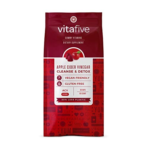 Vitafive Apple Cider Vinegar Acv Gummy Vitamins With The Mother-