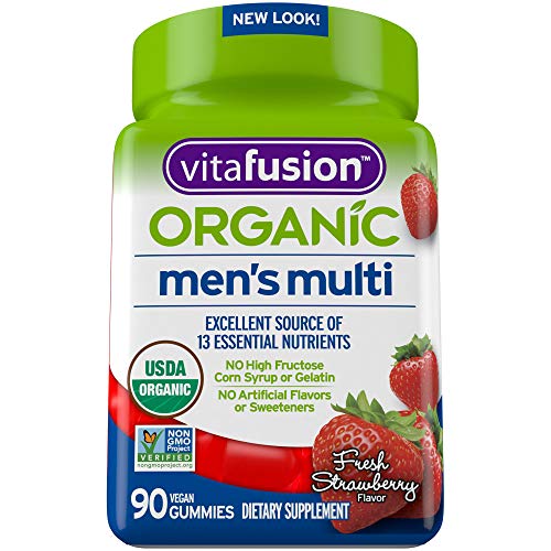 Vitafusion Organic Men’S Gummy Multivitamin, 90 Count - Non-Gmo,